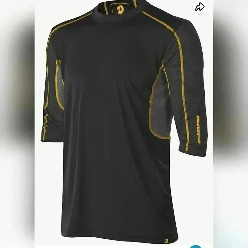 Demarini Comotion half sleeve baseball compression shirt black #WTD100377 XL